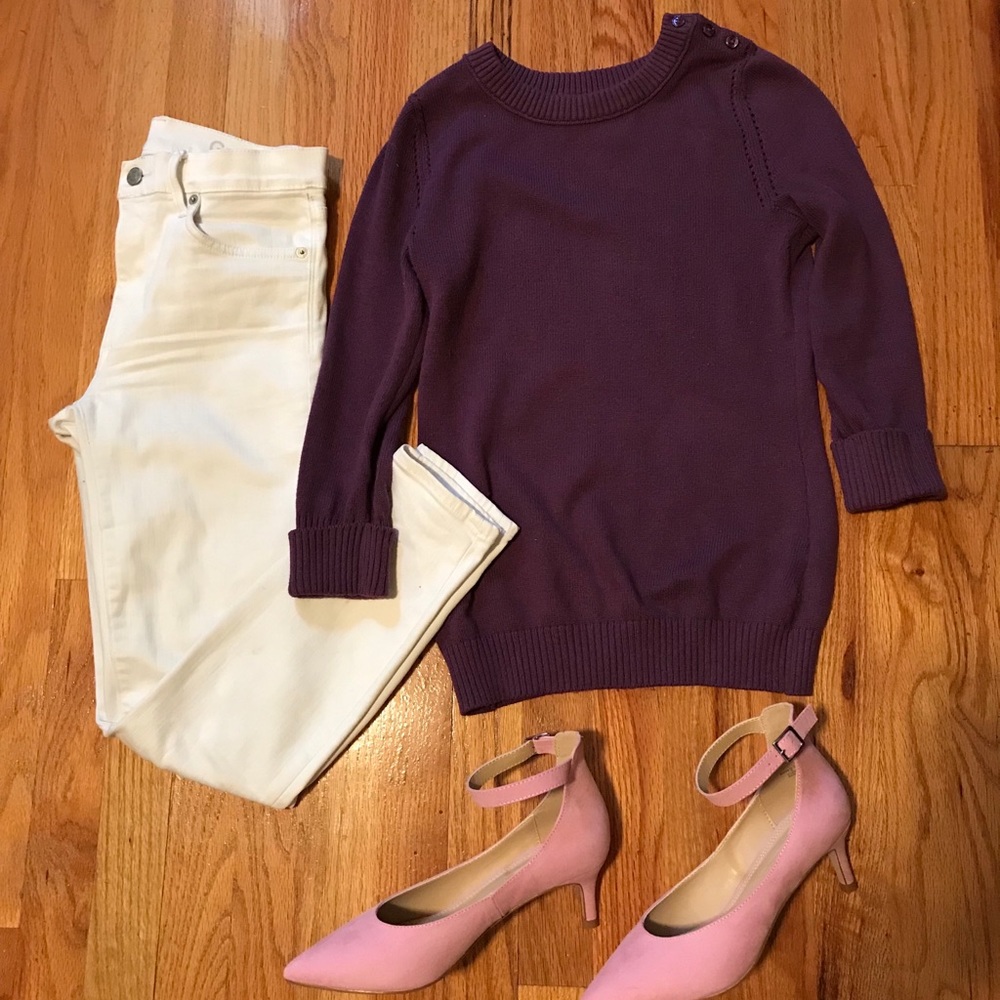 Button Shoulder Banana Republic Sweater
